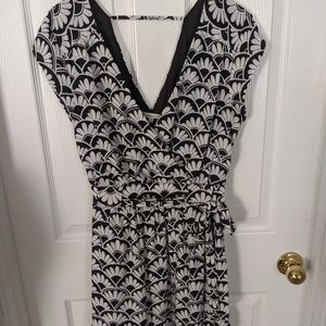 Daniel Rainn Chiffon Dress S Lined Belted